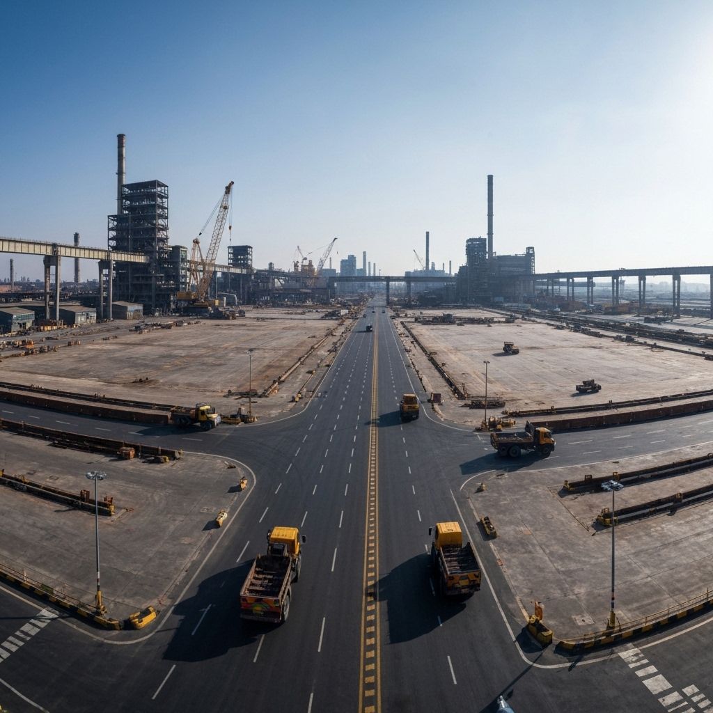 Factory Complex Paving